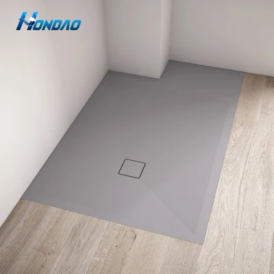 38*38pulgadas Personalizar la superficie sólida base de la ducha de mármol Non-Slip