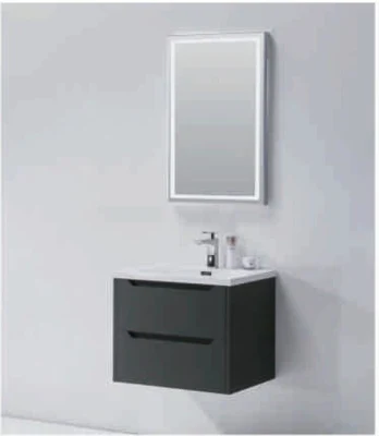Un sólido cuarto de baño Lavabo armario de pared con espejo LED