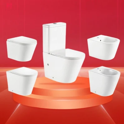 Baño principal de diseño clásico Armario de agua de dos piezas 3/4,5L Flush Bidé todo el set de cerámica sin retrete