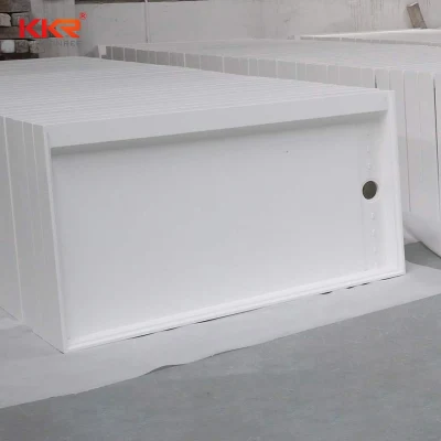 Bandeja de ducha de mármol de baño de piedra artificial independiente