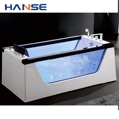 Piscina de hidromasaje interior moderna Bañera hidromasaje Ducha de hidromasaje con Chorros con parte de baño para adultos