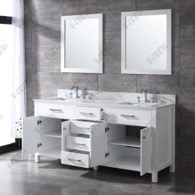 Cuarto de baño blanco de buena calidad de armario con cajones
