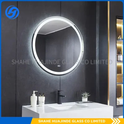  Baño tocador montado en pared lavabo impermeable con espejo LED Juego de armario de la caja espejo inteligente