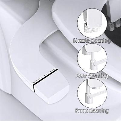  Ultra Slim nueva agua fría wc bidé inodoro Bidet accesorio montado en el piso con paredes verticales, de la boquilla de pulverización Self-Cleaning, Smart Controles manuales