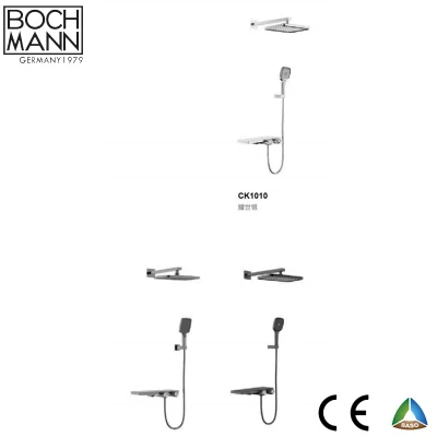 Juego de ducha de panel de mármol grifo Mezclador grifo Baño Sanitario Ware Ducha
