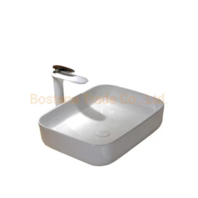 Sanitarios baño cocina Blanco cerámica lavado Lavado de la cuenca del disipador de arte