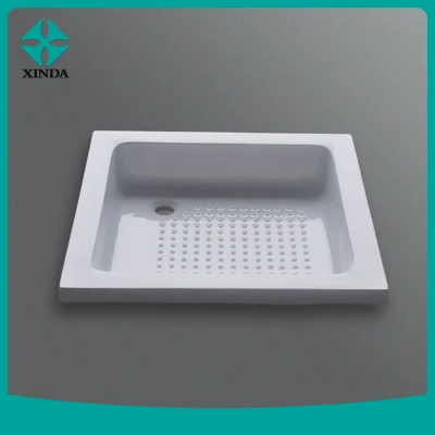  Baño de ducha acrílico Bandeja rectangular de piedra con forma de personalizar el plato de ducha SMC.