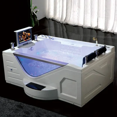American simple Acrílico Luxury Bath bañeras bañeras bañera para dos personas\&amp;piscinas de hidromasaje Bañera de hidromasaje 2 personas