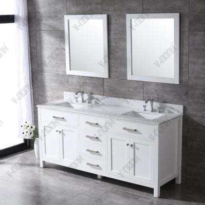 Cuarto de baño blanco de buena calidad de armario con cajones