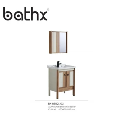  De estilo europeo independiente de aluminio de cuarto de baño de un diseño simple Home Center Cuarto de Baño Espejo de 60cm