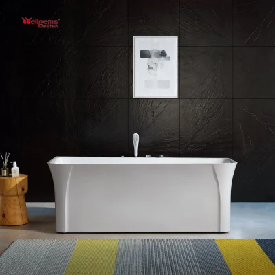  1,7 millones de acrílico Independiente chorros de hidroterapia Jacuzzi bañera de patas