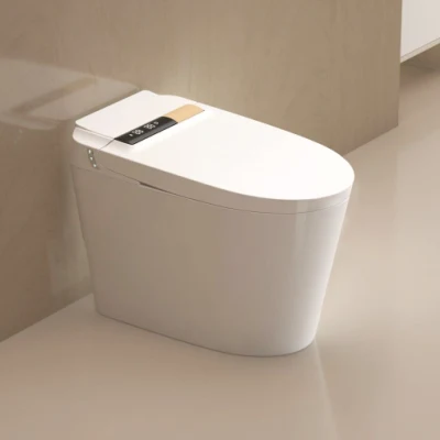  Nuevo diseño Popular inteligente una pieza Armario de agua Auto sensor Inodoro Flush Smart