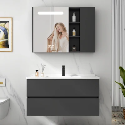 Gabinete de vanidades de baño moderno nuevo diseño de la serie de lujo Coffey Cuarto de Baño