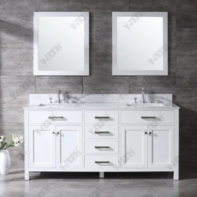 Cuarto de baño blanco de buena calidad de armario con cajones