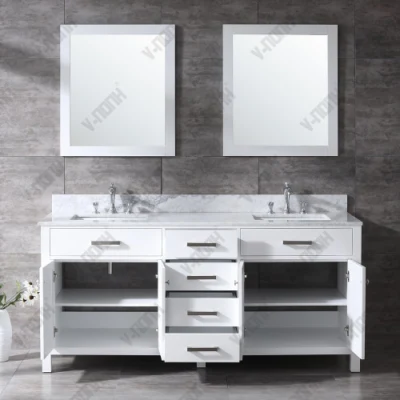Cuarto de baño blanco de buena calidad de armario con cajones