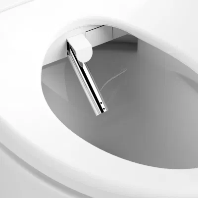 Asiento blanco con bidet calefactado con pulverizador ajustable para los sanitarios existentes Con mando a distancia