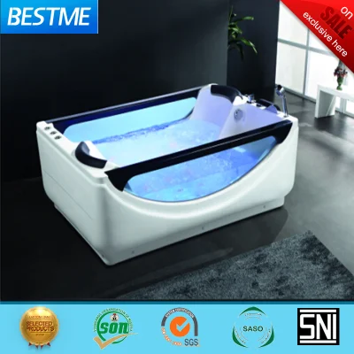 Triángulo de las ventas de caliente baño Jacuzzi bañera de masaje Acrylict para Two-Persons Jacuzzi (BT-A1030)