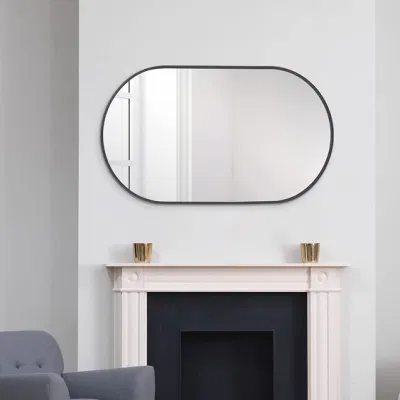  Casa del hotel Muebles decorativos espejo Cuarto de baño Armario espejo moderno montado en la pared Espejo de pared de maquillaje de estructura de forma diferente