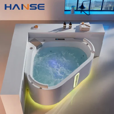 Venta caliente Acrílico esquina libre Bañera hidromasaje SPA hidromasaje Bañera de masaje