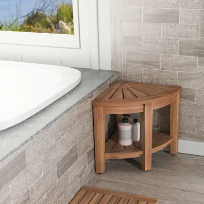  Baño Teak Ducha taburete Muebles de banco Cuarto de baño Cabinet