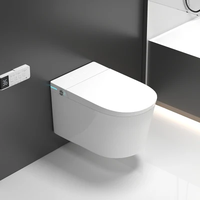  Cisterna integrada Armario de agua automático WC inteligente pared de baño Hung Un baño elegante