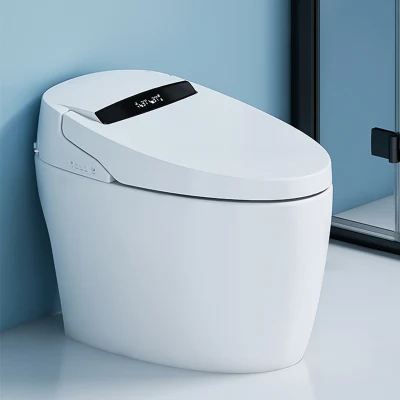  Auto Limpieza sensor inodoro lavado automático Control remoto Inodoros calentado WC inteligente inteligente con asiento caliente