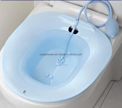 Baño de asiento para las hemorroides - Baño de asiento de inodoro - después del parto, el tratamiento de cuidado, Yoni Asiento de vapor para la Mujer, el perineo alivio, Asiento amplio, profundo Bowl