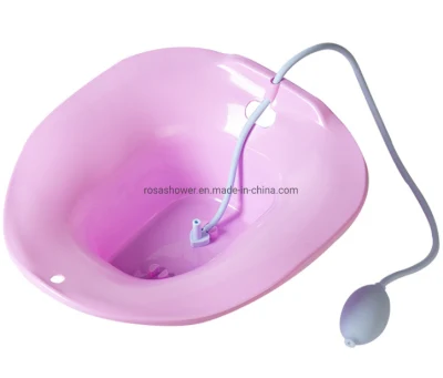 Baño de asiento para las hemorroides - Baño de asiento de inodoro - después del parto, el tratamiento de cuidado, Yoni Asiento de vapor para la Mujer, el perineo alivio, Asiento amplio, profundo Bowl