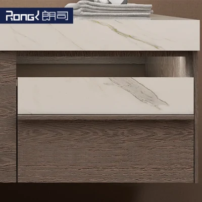 Madera maciza de pared simple combinación Mountained moderno cuarto de baño