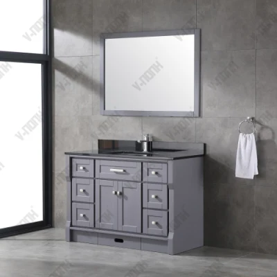 Estilo moderno de lujo en madera maciza mobiliario Cuarto de Baño Independiente