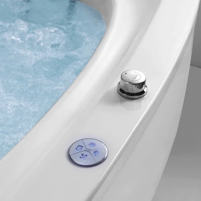 Fabricante de la bañera de hidromasaje interior lujoso Jet acrílico autoestable masaje clásico bañera