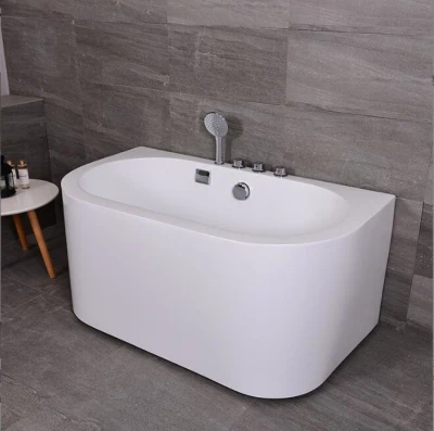  Fábrica Venta directa Nueva bañera acrílica sin costuras acoplamiento Mini profunda Bañera