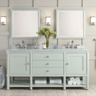  Moderno Negro acabado de chapa pintado a mano menos Diseño Gabinetes de Baño