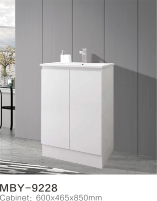 MDF independiente de la pintura de laca resistente al agua nuevo cuarto de baño con espejo
