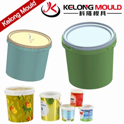  Caja de conatiner de plástico molde de cubeta Diseño de molde de Kelong
