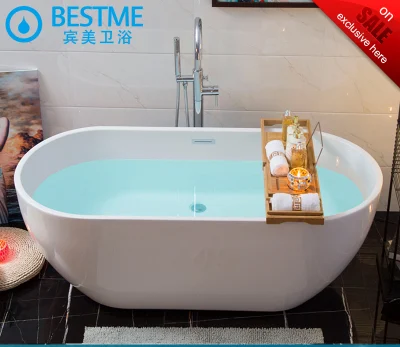 Foshan Bestme Free-Standing proveedor OEM ODM acrílico bañera caliente fácil Blanco Fácil de instalar el arte bañera (BT-S2589)