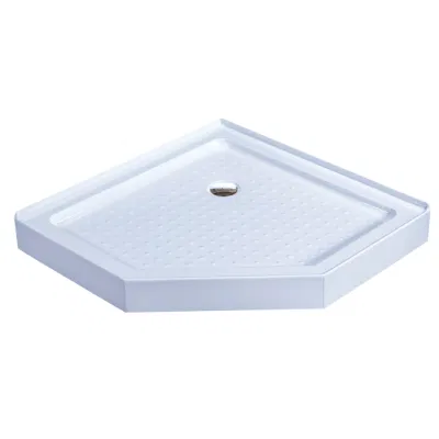 Qian Yan Ducha de cristal de cristal de la puerta de la ducha de mármol de piedra China Fábrica de bandejas ODM personalizado absorción de agua extremadamente baja Piedra natural Base de ducha