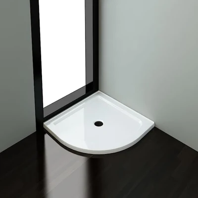  El sector de la base de pan personalizada ducha baño de piedra artificial de la bandeja de ducha de esquina