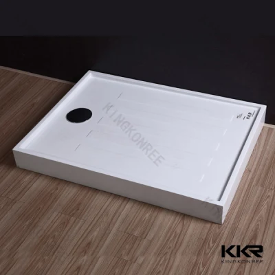  Europa, cuarto de baño de ducha Stone Anti-Slipping resina plato de ducha de efecto