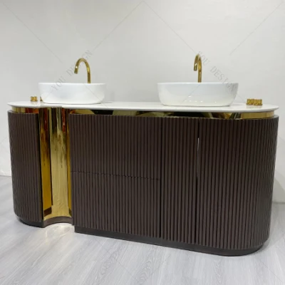  Muebles de baño moderno lavabo de mármol y madera LAVABO lavabo Villa moderna muebles