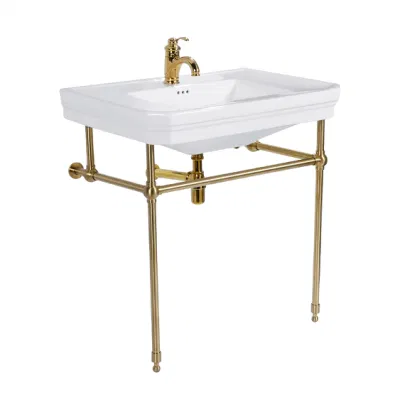 Pulido popular cerámica porcelana porcelana sanitaria armario ropero tocador cuarto de baño de oro hecho a mano de la consola de inodoros de pie muebles de lavabo.