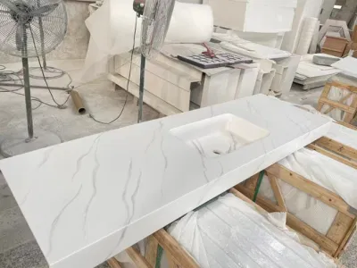 Superficie sólida de piedra artificial para lavabo y fregadero