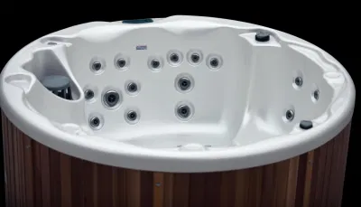 Bañera de Hidromasaje de lujo spa con hidromasaje Jacuzzi masajes acrílico bañera de hidromasaje al aire libre comercial de la ronda de la piscina spa masaje Jacuzzi