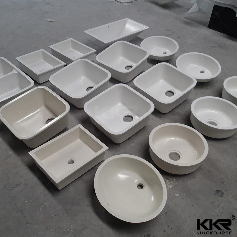 Artificial Stone Different Color Resin Stone Undermount Kitchen Sink