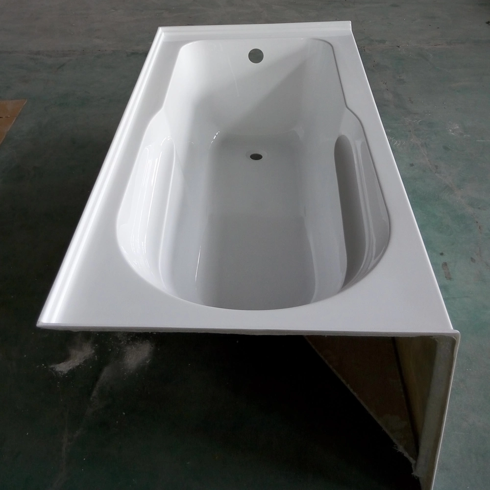 One Piece Skirt Acrylic Tub with Arm Rest USA Apron Bath Tub Soaking Tub Whirlpool Jacuzzi Massage Bathtub SPA Hot Tub Bathroom Sanitary Ware with Cheap Price