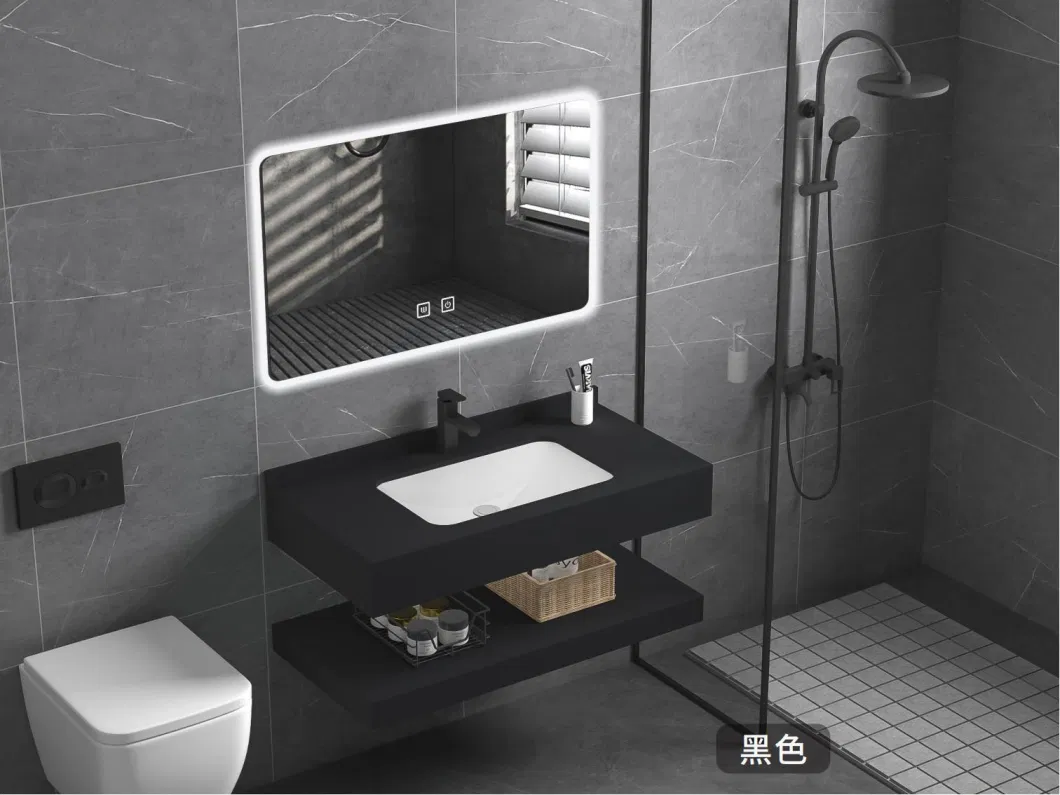 Customized Artificial Stone Storage Cabinet Sink Wash Basin Modern Bathroom Cabinet