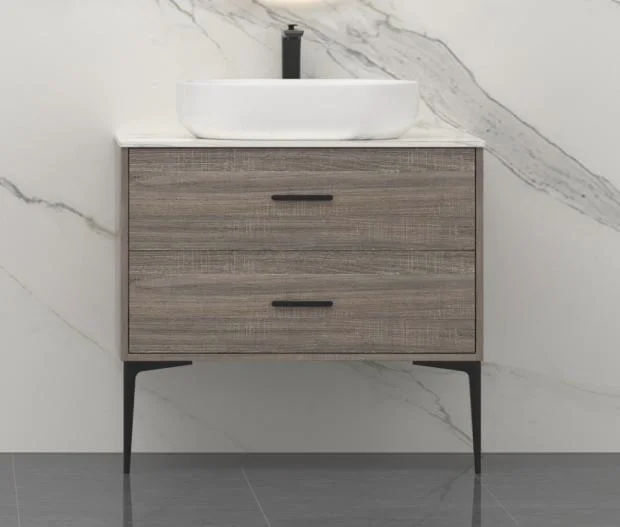 Shower Room Furniture Floor Freestanding Bathroom Storage Cabinet with Washbasin