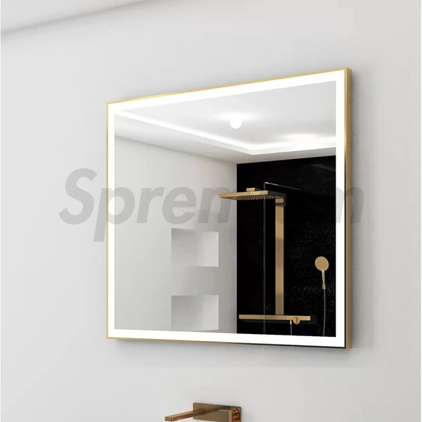 Wholesale Luxury PVC Toilet Cabinet Smart Mirror Wholesale LED Bathroom Backlit Wall Glass Vanity Mirror