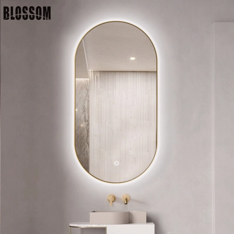 Luxury Glass Smart LED Lighted Home Decor Wall Mirror for Bathroom Cabinet