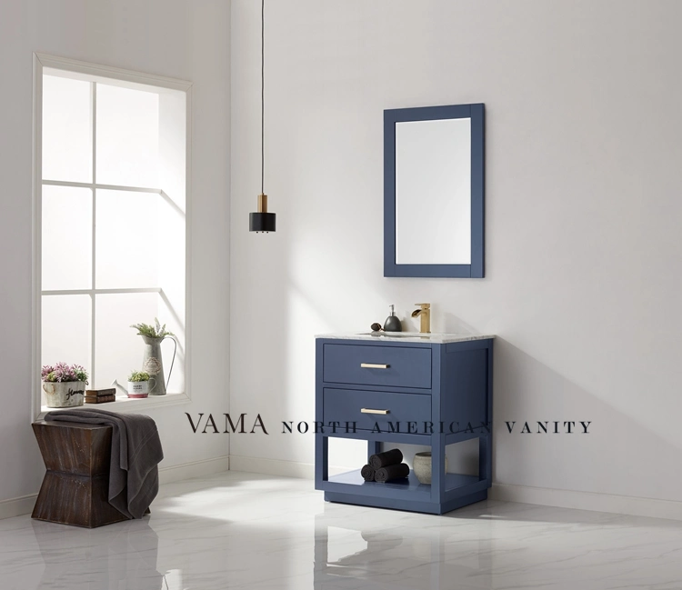 Vama 30 Inch Modern American Floor Standing Bathroom Furniture with Mirror 532030